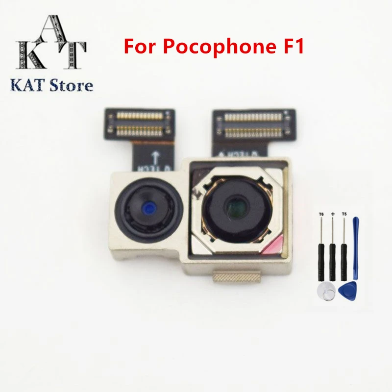 

1PCS Main Rear Back Camera For Xiaomi Pocophone F1 Big camera Module Flex Cable Ribbon Replacement Parts