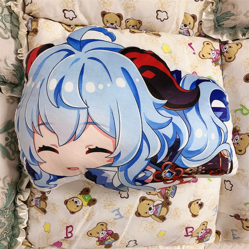 Anime Genshin Impact Ganyu Plush Pillow Doll Dakimakura  Kawaii Cartoon Cosplay Accessories