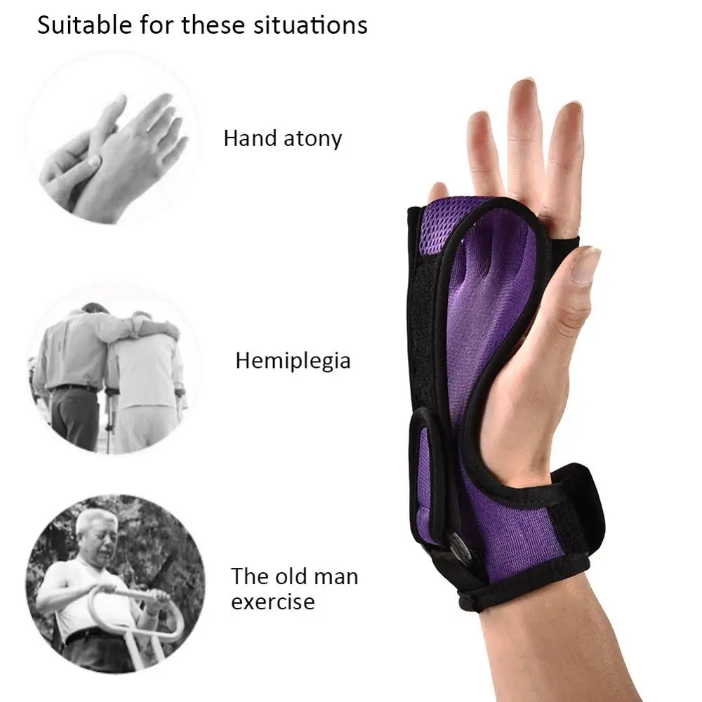 Stroke Hemiplegia Rehabilitation Training Fixed Gloves Auxiliary Training Equipment Fist Finger Glove Support For Elderly Relief