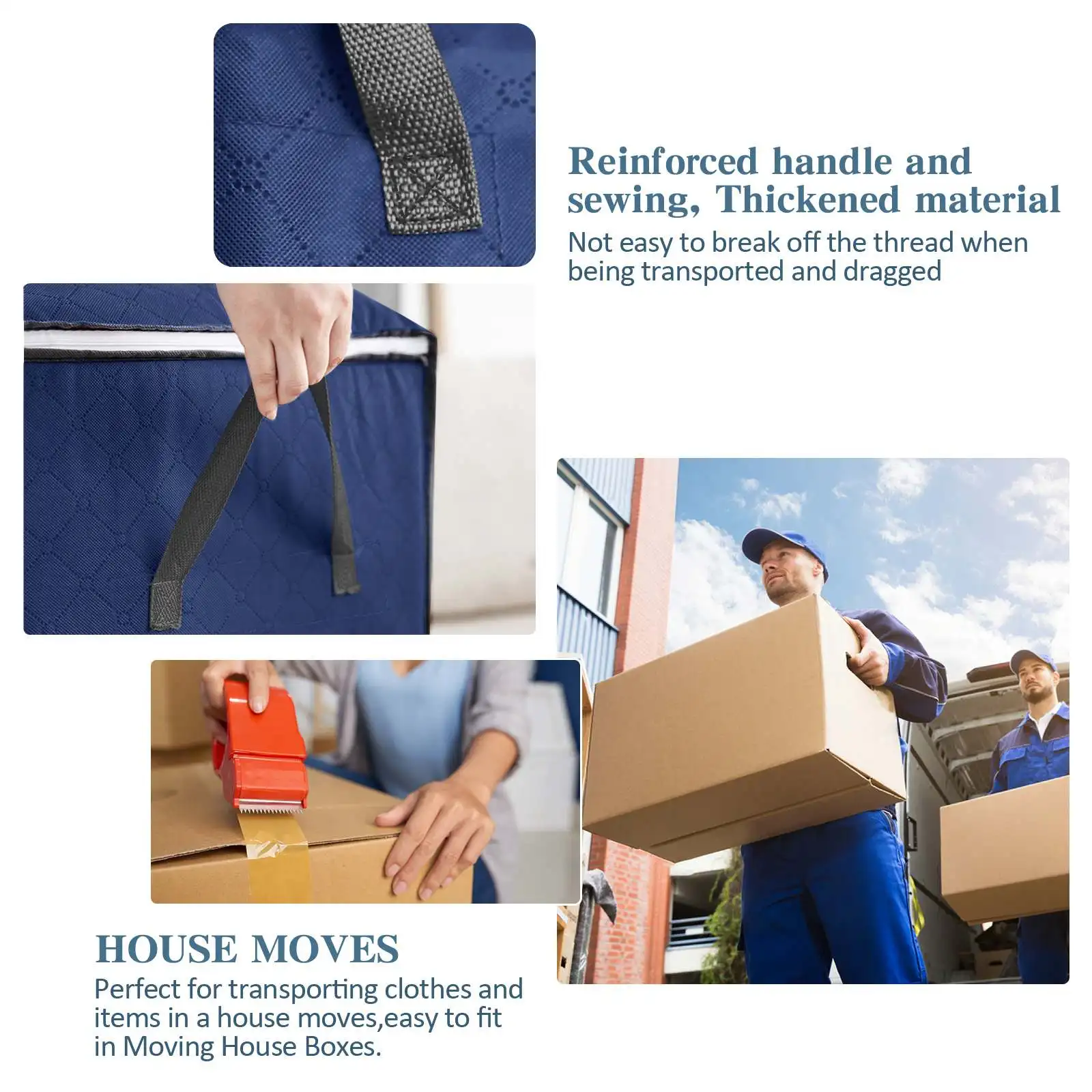 Zipper Clothes Quilt Storage Boxes Organizer Box Dustproof Storage Bags  Sorting Pouches Clothes Closet Container Home 6Packs