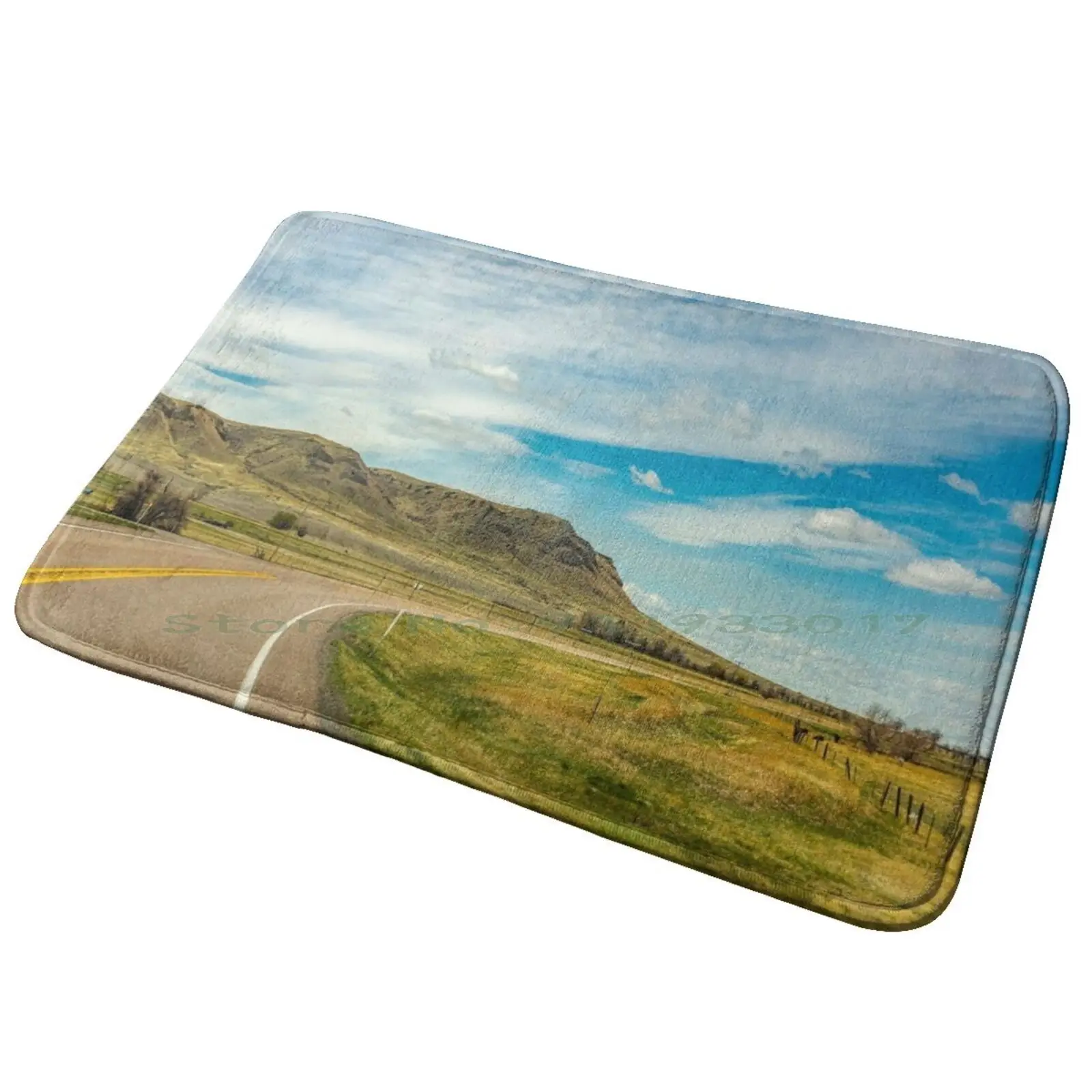 The Bend In The Road Entrance Door Mat Bath Mat Rug Jack Grealish England Anti-Slip Bedroom Kitchen Foot Mat Floor Carpet