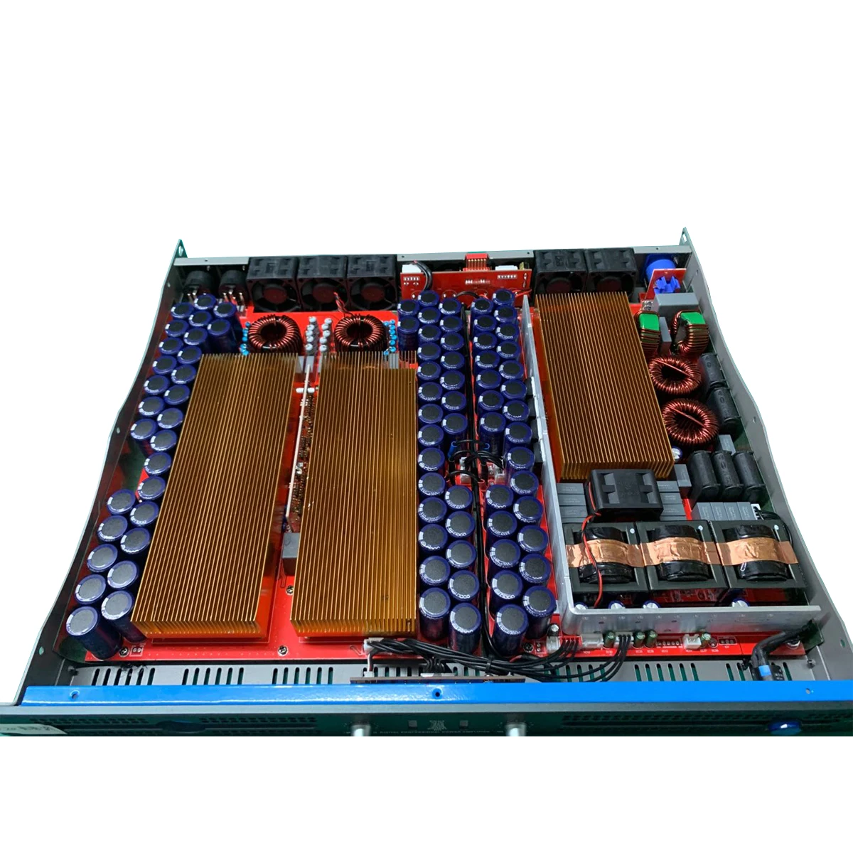 4 قنوات 2000 واط فئة D مكبر كهربائي الصوت المهنية 1U مضخم الطاقة الرقمي ، DJ خلاط الصوت خط صفيف مكبرات الصوت