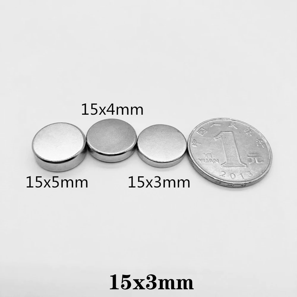 15x3 arama küçük mıknatıs Dia 15x3mm toplu küçük yuvarlak manyetik 15x 3mm neodimiyum disk mıknatıslar 12*3 15*3 16*3 18*3