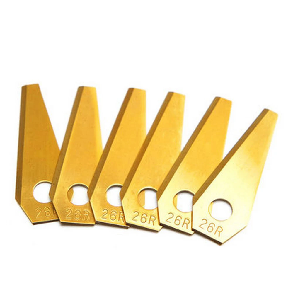 30pcs Lawn Blade for Robot Stainless Steel Gilded Weeder Blade Replacement Blade For Husqvama BOSC H Automatic Mobile Machines