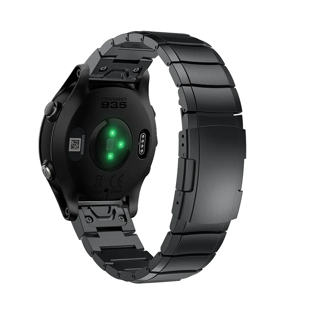 26 22 20MM Watchband Strap for Garmin Fenix 5X 5 5S Plus 3 3HR Forerunner 935/945 GPS Watch Quick Release Stainless steel strap