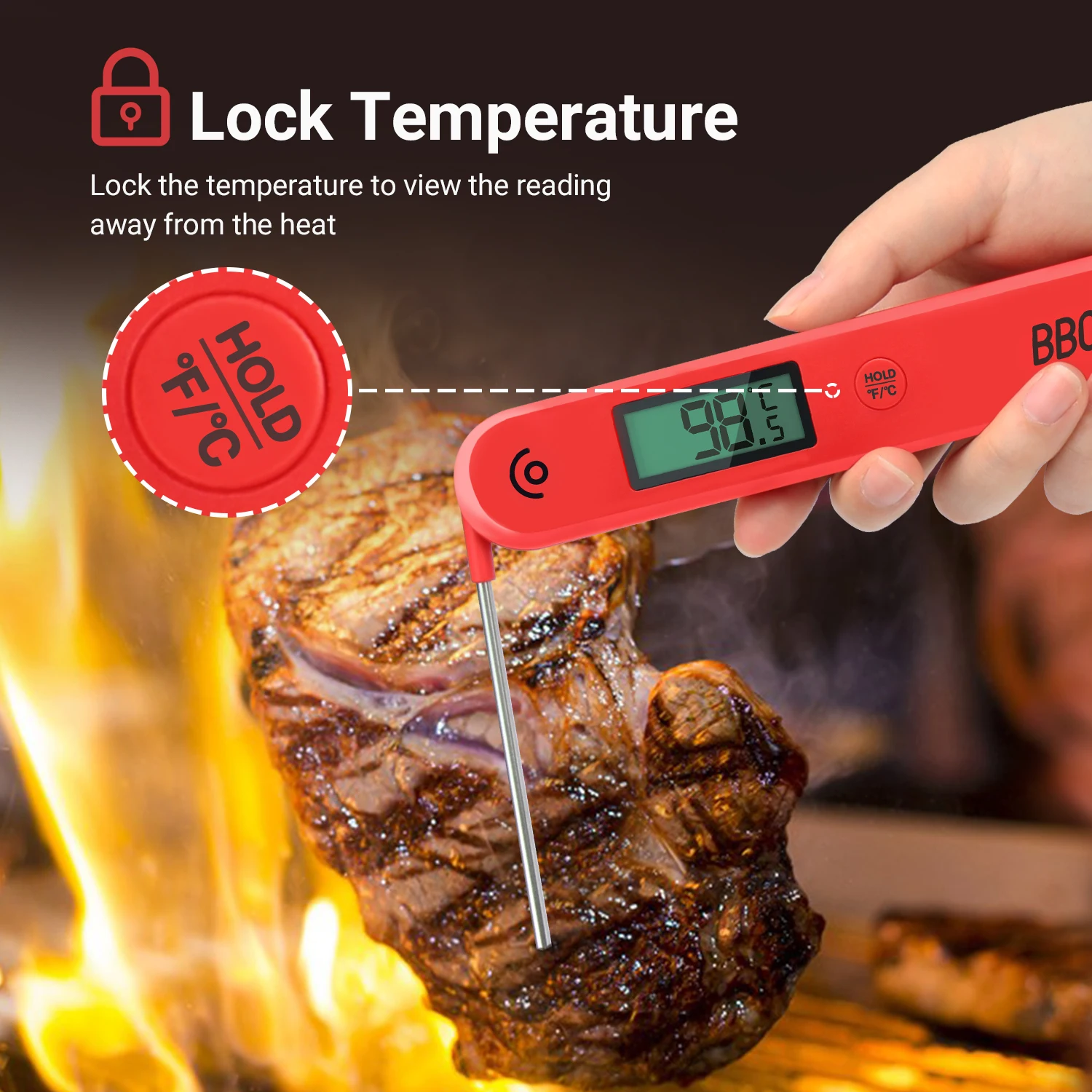 INKBIRD dedicato termometro per carne con custodia set di stelle da cucina sonda per alimenti da cucina digitale strumenti per la temperatura della