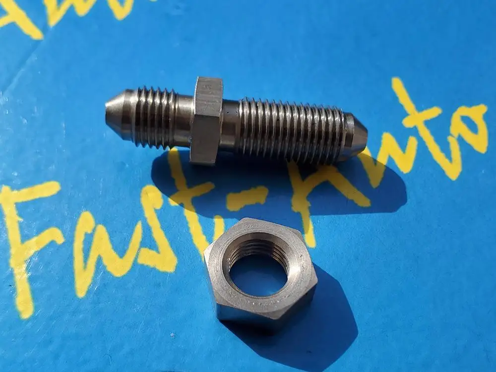 stainless steel Straight 3/8-24unf thread AN3 -3AN an-3 Flare Bulkhead with an 3 nut Adapter adaptor