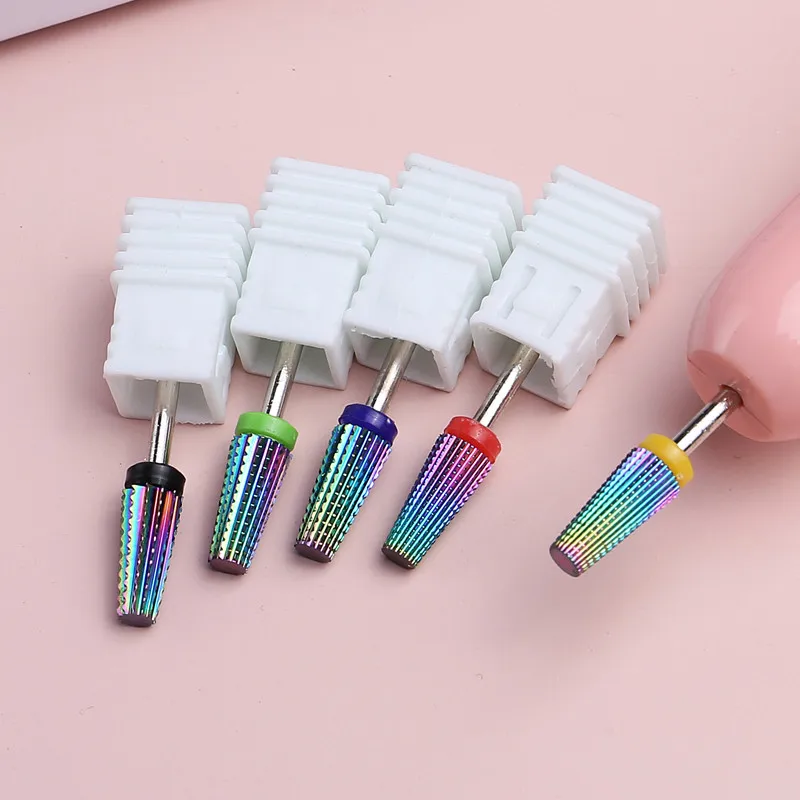 2021 1pc Tungsten steel Milling Cutter Nail Drill Bit Electric Manicure Drills Pedicure Mill Bits Machine Files Nail Art Tools