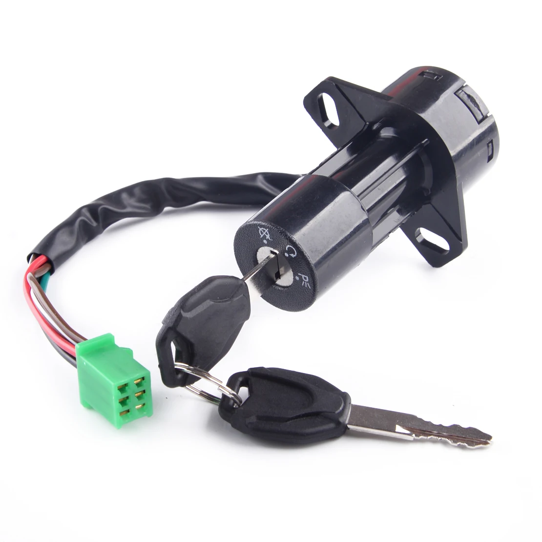 Motorcycle Security 6 Wires Ignition Switch Lock With 2 Keys Set Fit For Suzuki GS125 Accessories