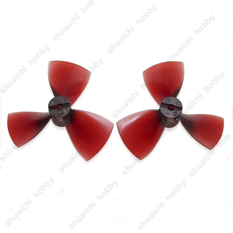 1Pair Dia 80mm 3 Blade Propeller PC High Strength Positive Negative Large Thrust Prop for DIY Model Ship ROV Underwater Thruster