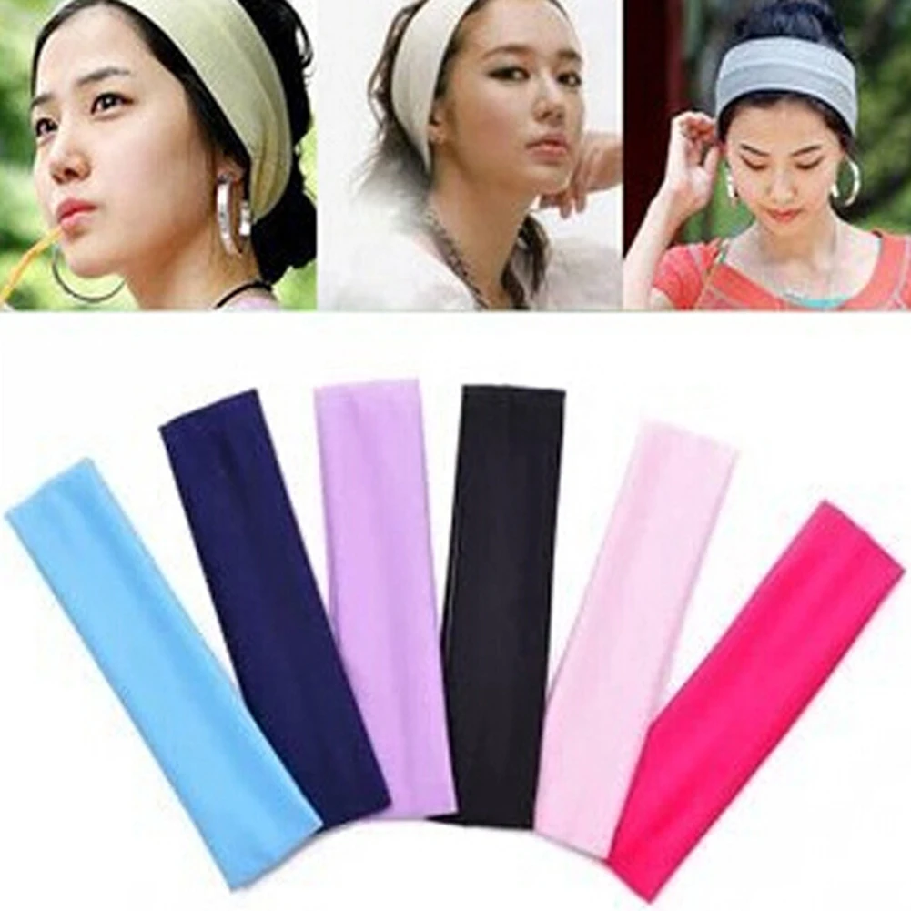 1PC Fashion Style Absorbing Sweat Headband Candy Color Hair Band Popular Hair Accessories for Women