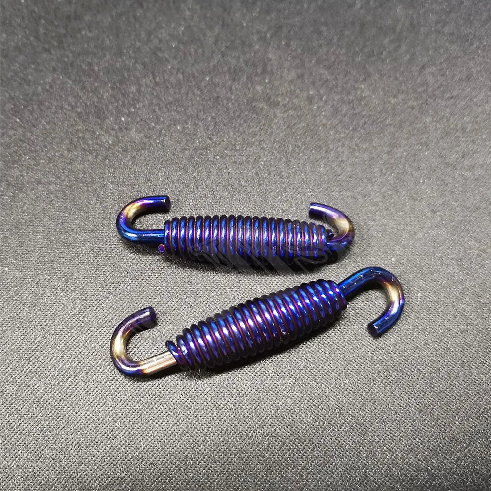 2 قطعة الربيع دراجة نارية العادم الهروب موتو سباق تعديل أجزاء العالمي نظام الجبهة GSX250R الدراجة الدراجات البخارية الأوسط الرابط الأنابيب #3