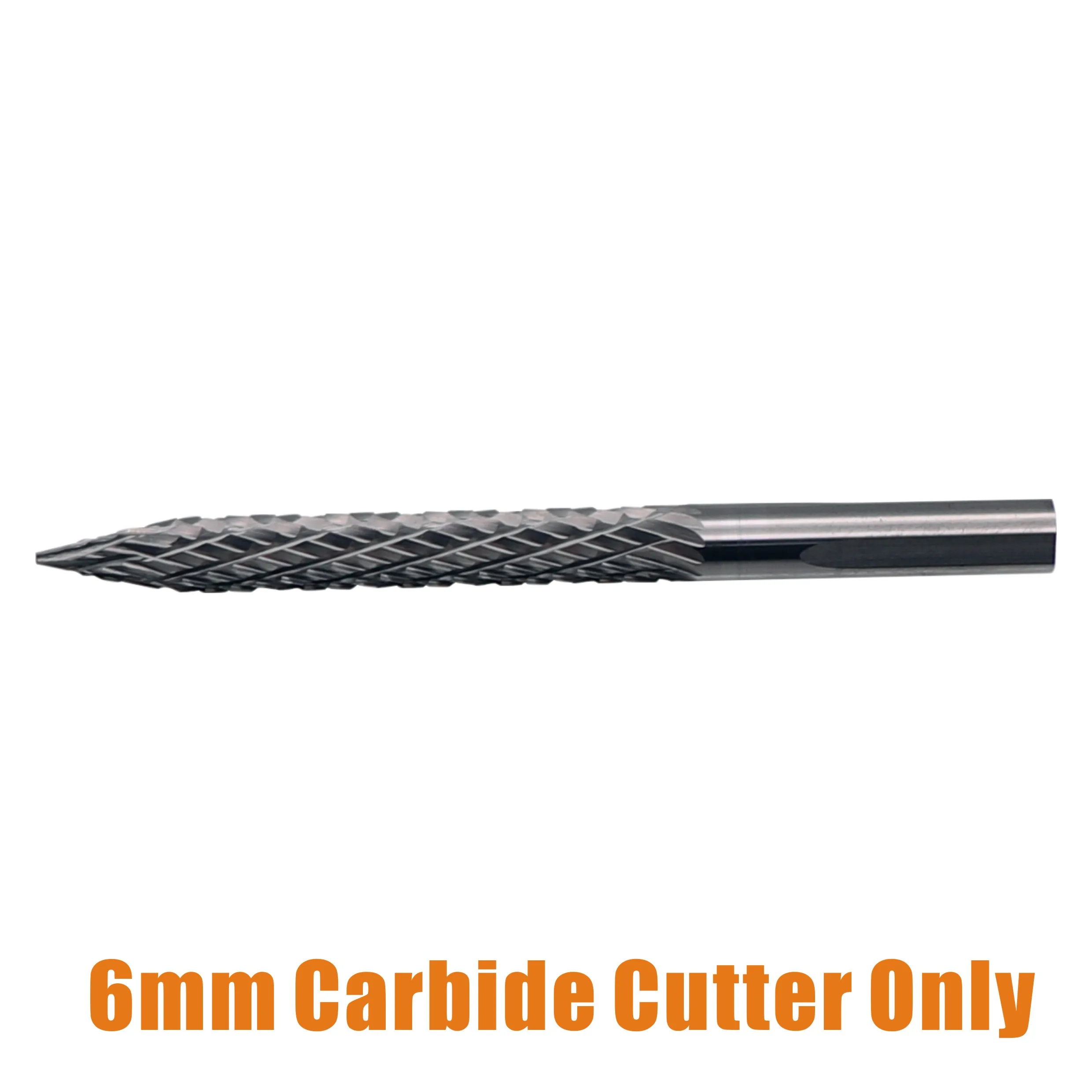 1pc Solid Carbide Cutter Rotary Burrs 6mm Shank with Adaptor Carbon Steel Drill Bit Pneumatic Drill BitTire Repair Patch Tool