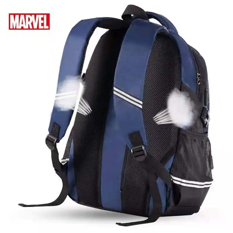 Disney New School Bags for Boys Primary Student Shoulder Bag Spider Man Avengers Large Capacity Backpack Kids Gifts Mochilar