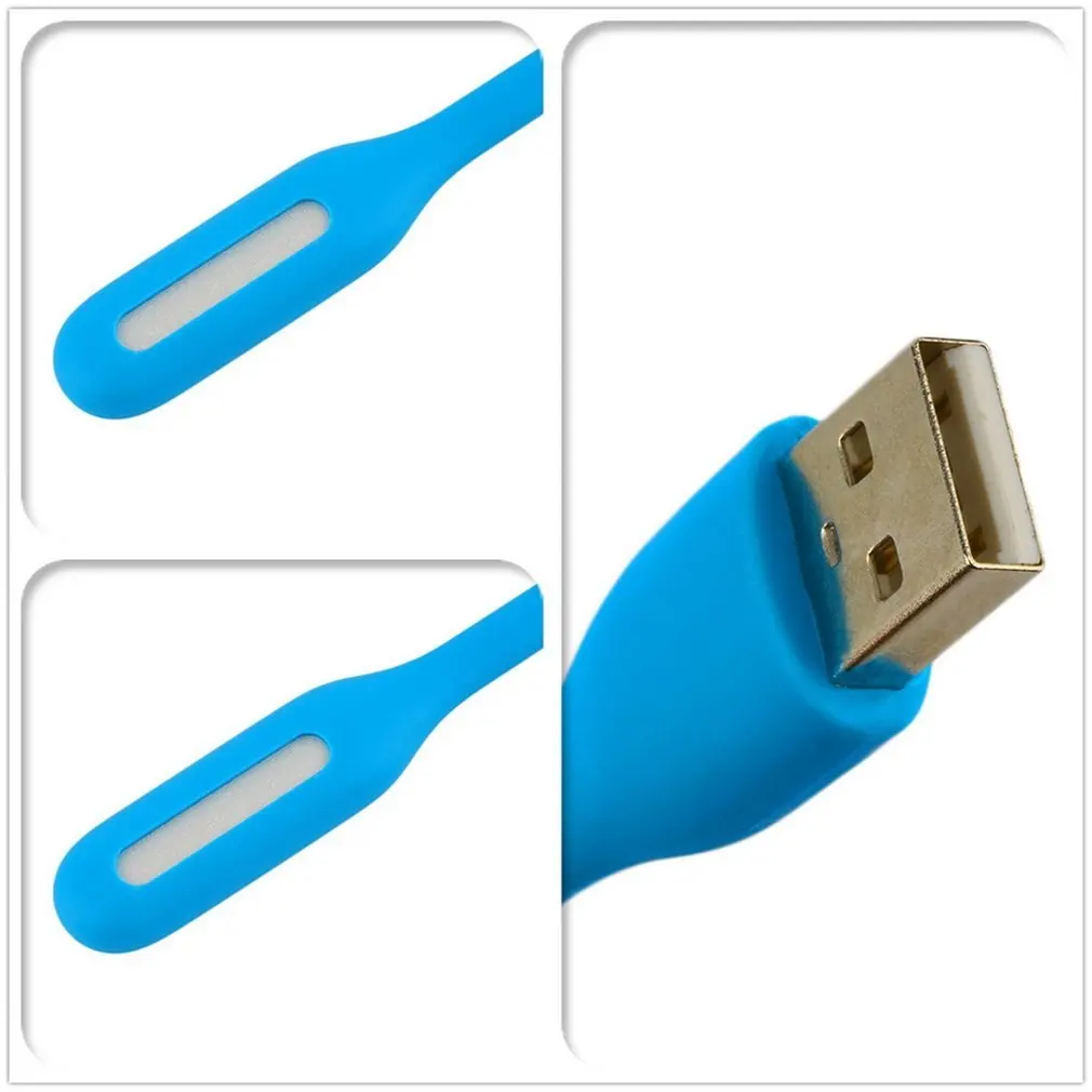 Mini lámpara de luz LED Flexible, portátil, USB, para ordenador, Notebook, PC, Banco de energía, protección ocular