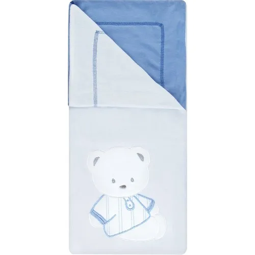 Brielle Bear Blue Baby Blanket