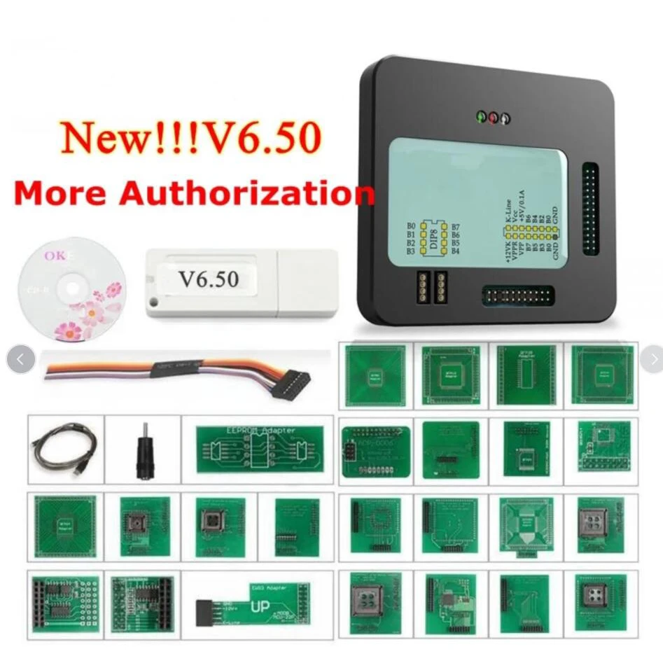 Newest V6.50 X-PROG Programmer X PROG M Full Adapters 6.50 ECU Chip Tunning XPRO G Add More Authorization Best Quality