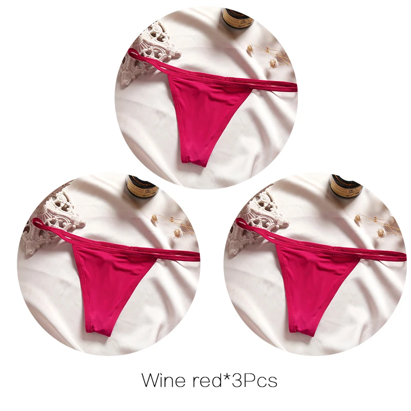FINETOO 3 Teile/satz Sexy Low-rise Thongs Frauen Bikini Höschen T-zurück Unterhose M-XL Weibliche G-String Panty Damen tanga Dessous