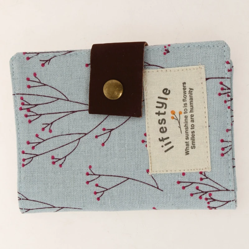 Hot Sale Floral Travel Passport Cover Canvas Holder Travel Passport Cover Case Brand Passport Holder Documents Folder Bag