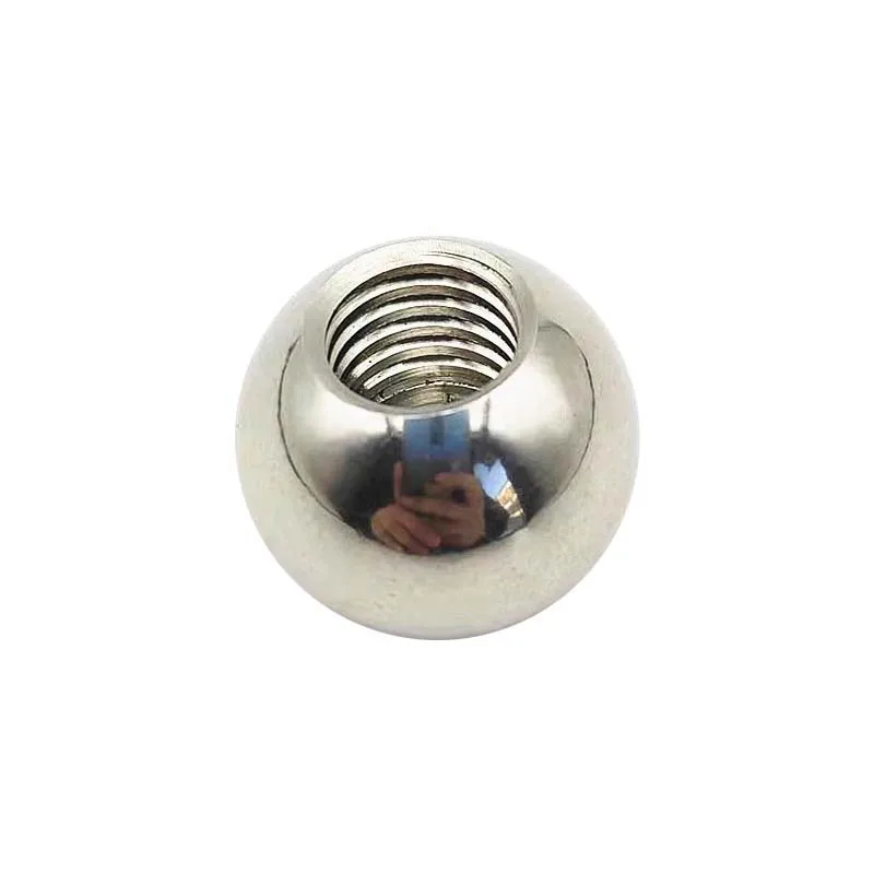 1Pcs Thread Diameter 20mm M20 Metric Stainless Steel Drilling Ball Female Thread Blind Hole Smooth Bead Ball Outer Diameter 40mm