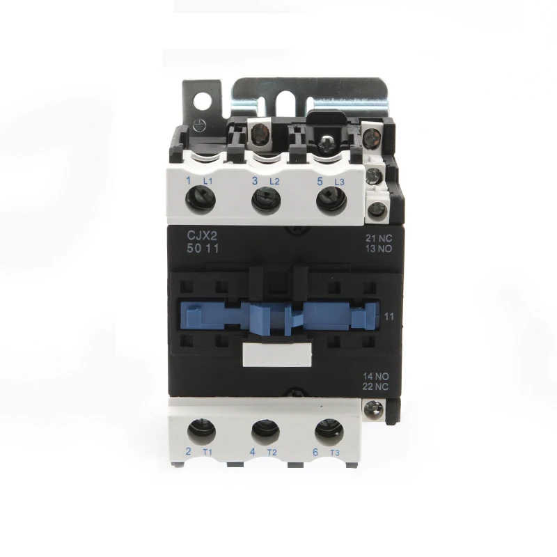 CJX2-5011 50A AC Contactor NO NC Coil Voltage Contactor 24V 36V 110V 220V 380V Normal Open Closed Alternating Current Contactor