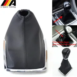 Botão de mudança de marcha do carro alavanca de couro gaiter boot colar capa à prova de poeira caso para ford focus 2 mk2 (05-11) fiesta kuga c-max (08-12)