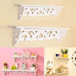 1Pcs S/M Size White Wall Hanging Shelf Goods Convenient Rack Storage Holder Home Bedroom Decoration Ledge Home Decor