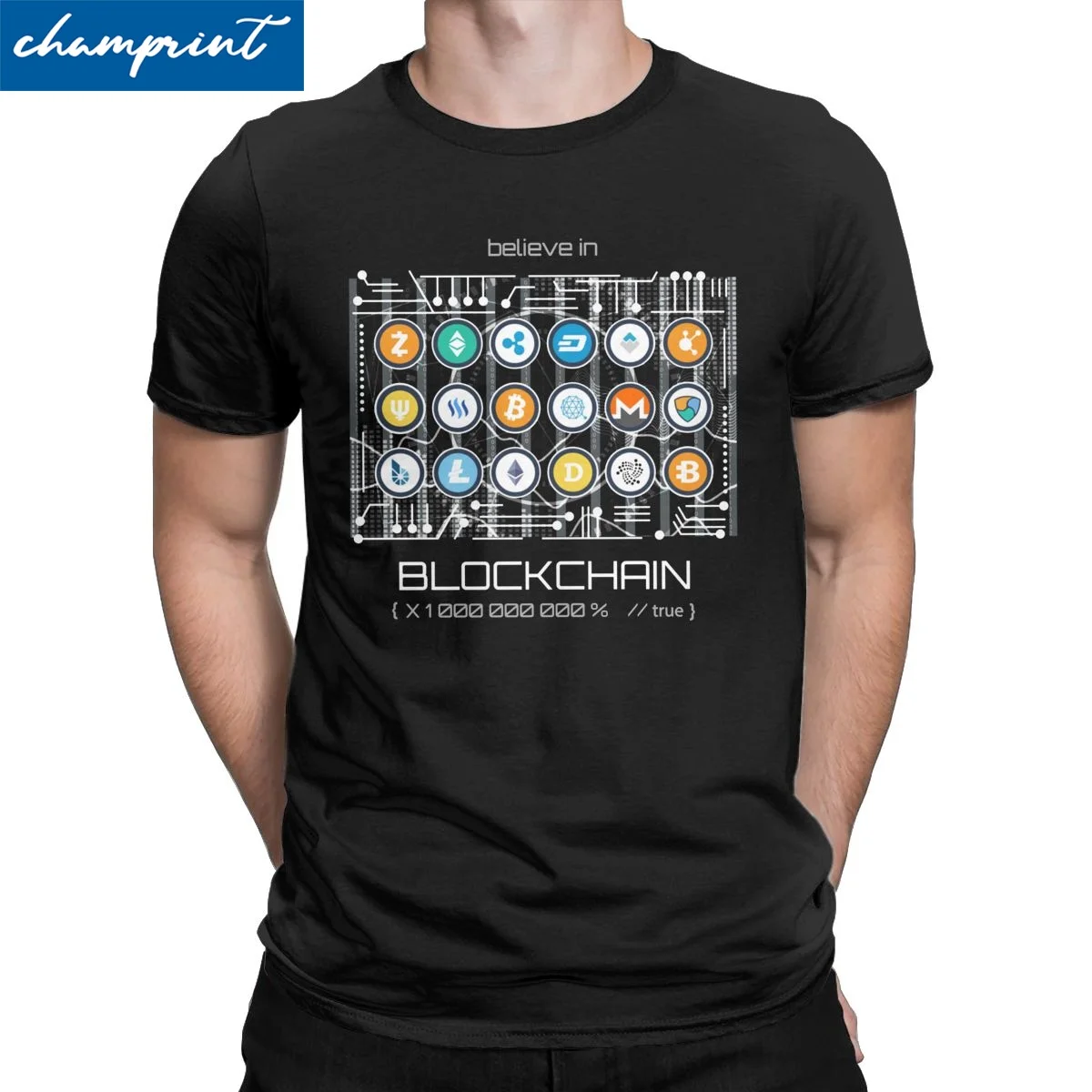 Casual Blockchain Cryptocurrency BitCoin Crypto BTC T-Shirt Men Women T Shirt Hodl Cardano ADA Ethereum SHIB DOGE Tees Adult