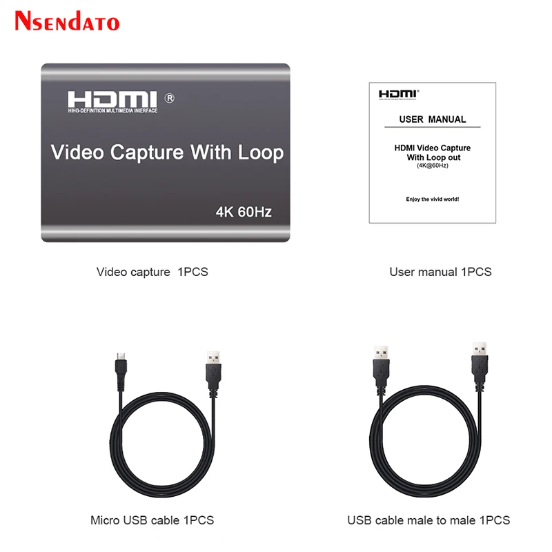 4K 60Hz USB HDMI فيديو بطاقة التقاط الصوت والفيديو التلفزيون حلقة 1080P 60Hz لعبة تسجيل لوحة لايف صندوق تدفق الصوت USB2.0 المنتزع للكاميرا PS3 PS4