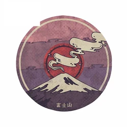 For View Mount Fuji Smoke In Japan Cartoon Waterproof Car Stickers Anime Decal Surfboard RV Decoration 13cm X 12.7cm