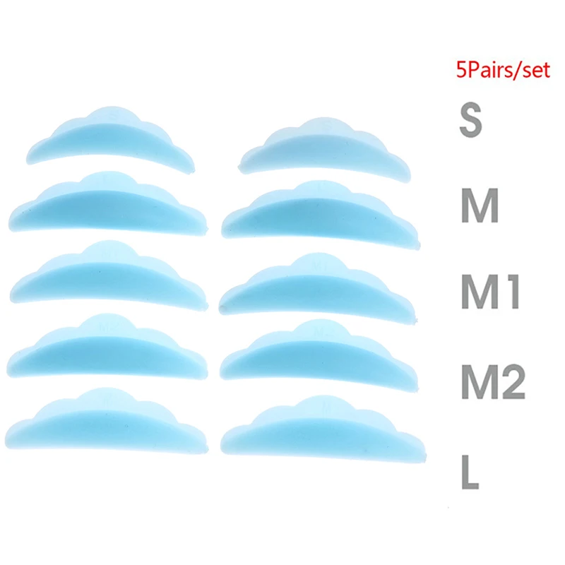 5/25Pairs رمش رفع منصات سيليكون مجموعة العين لاش تمديد رفع Perming عدة أداة رمش رفع بكرو الضفيرة الدروع منصات
