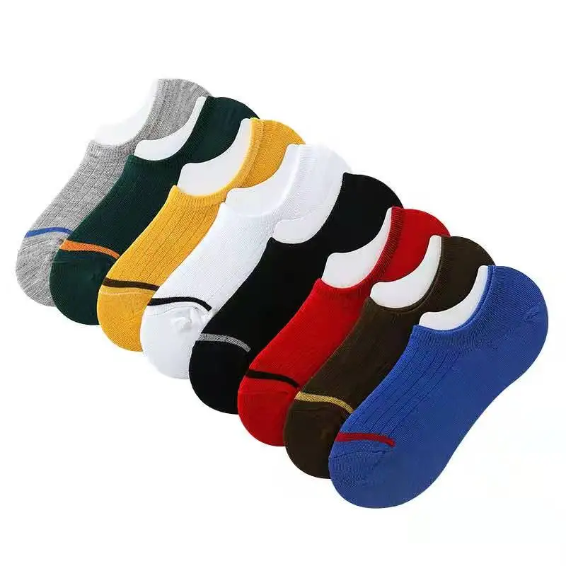 1Pair Top Sale Men Summer Boat Socks Adult New Solid Comfortable Short Breathable Male Ankle Socks Casual Colorful Sports Sock