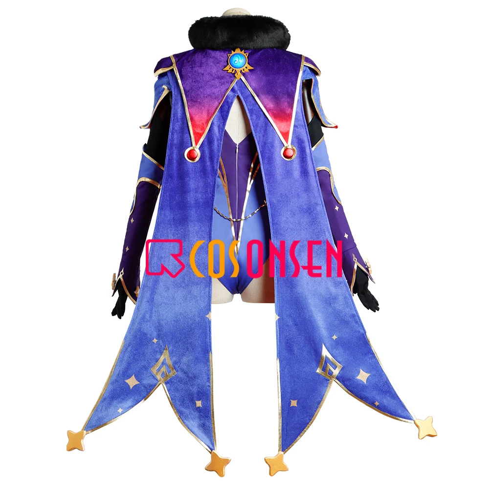 Genshin Impact Mona Cosplay Costume Mona Megistus Astrologer Outfit with Hat COSPLAYONSEN Custom Made