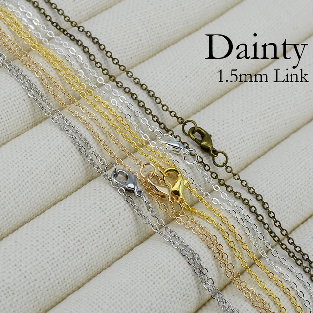 Dainty Silver Necklace Chain Dainty Gold Chain Necklace Gold Thin Necklaces Silver Necklace Aliexpress