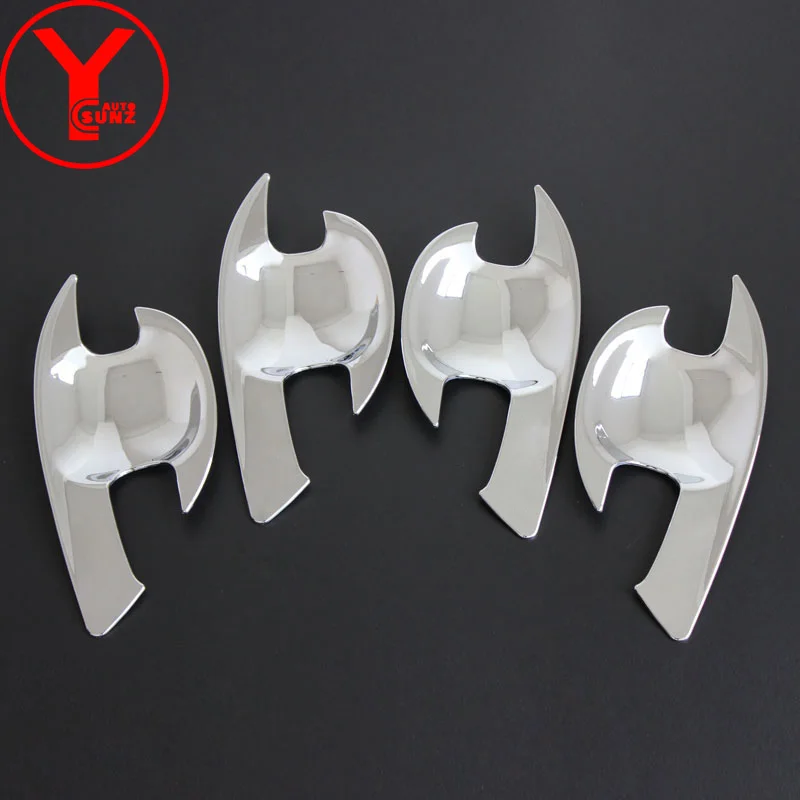 Car Door Handle Bowl Cover For Toyota Yaris L Hatchback 2014 2015 2016 Chrome Car Exterior Accessories YCSUNZ