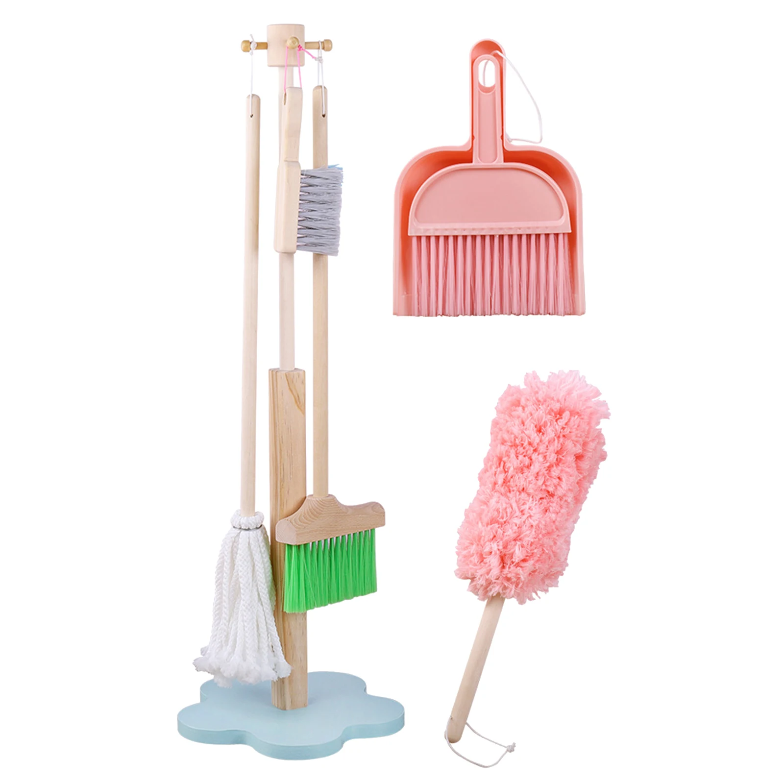 Durable Children Cleaning Tools Set Mini Broom Mop Dustpan for Kids Children