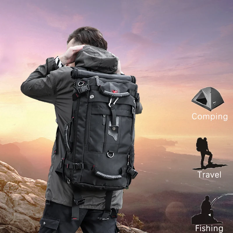 50L Waterproof Durable Travel Backpack Men Women Multifunction 17.3 Laptop  Backpacks Male outdoor Luggage Bag mochilas - AliExpress 1524