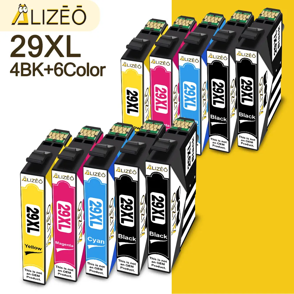 Cartucho de tinta ALIZEO T2991 con Chip duradero Compatible con Cartouche Encre Epson XP235 XP247 XP245 XP332 XP335 XP342 XP345