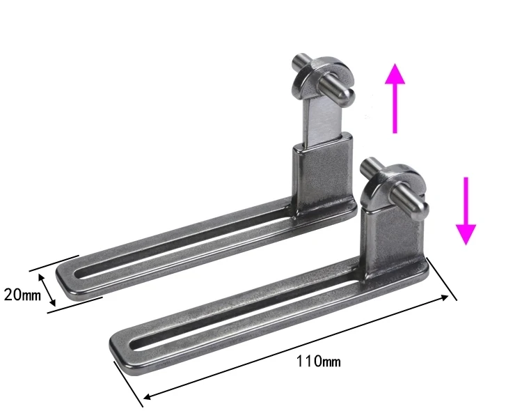 Universal 304 Stainless Steel Refrigerator Parts Fridge Door hinge  Adjustable Axis refrigerator Door Hinge