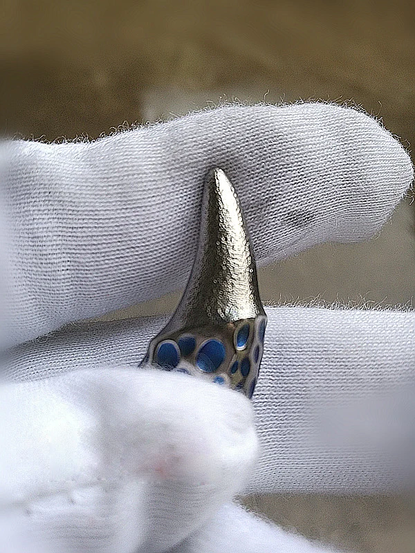 Imagem -02 - Pingente de Dentes de Lobo de Moda de Titânio Puro Mackwalker