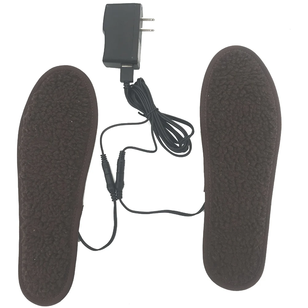 Plantillas de zapatos calentadas por USB, almohadilla eléctrica para calentar los pies, calentador de pies, alfombrilla para calcetines, plantillas calefactoras para deportes al aire libre de invierno, cálidas para invierno