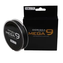 DORISEA MEGA 9 splotĂłw 100M 300M 6LB-310LB PE Extreme pleciony drut wielowĆĂłknowa linka wÄdkarska Pesca