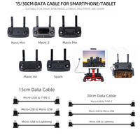 Micro-USB to Lightning/TYPE-C/Micro-USB Data Cable Smartphone Tablet 15/30cm Line For DJI MAVIC MINI/MAVIC 2/MAVIC AIR/Spark
