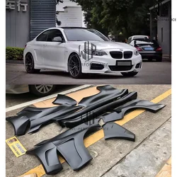F22 High Quality Frp Material Wide Body Car Body Kit Side Fenders Side Skirts for Bmw 2 Series F22 M235 m Style Car Styling