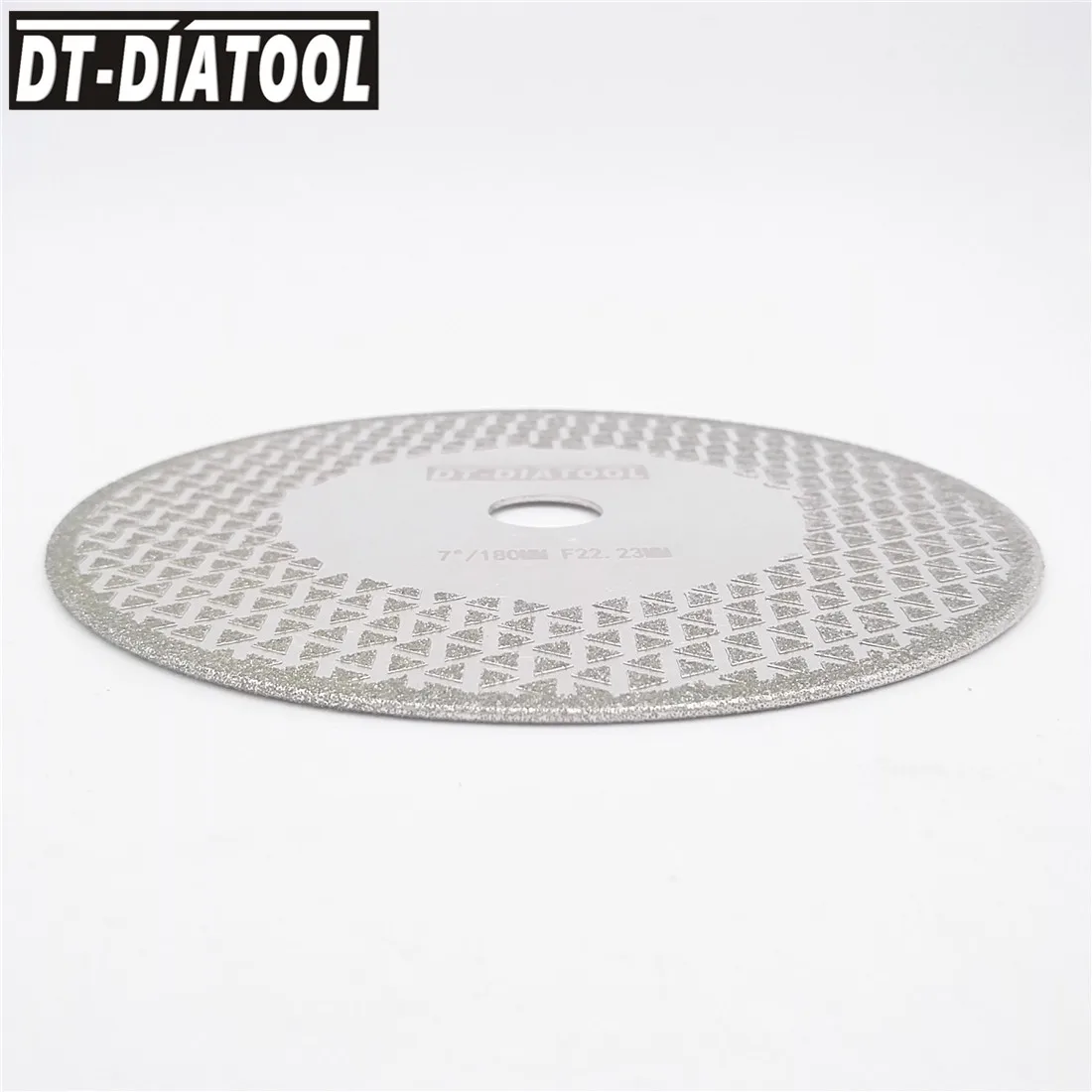 Бриллиантовый режущий диск DT-DIATOOL 2 шт. 7 дюймов/180 мм с гальваническим покрытием, шлифовальный круг с отверстием 22,23 мм, лезвие для пилы, лезвие для мрамора