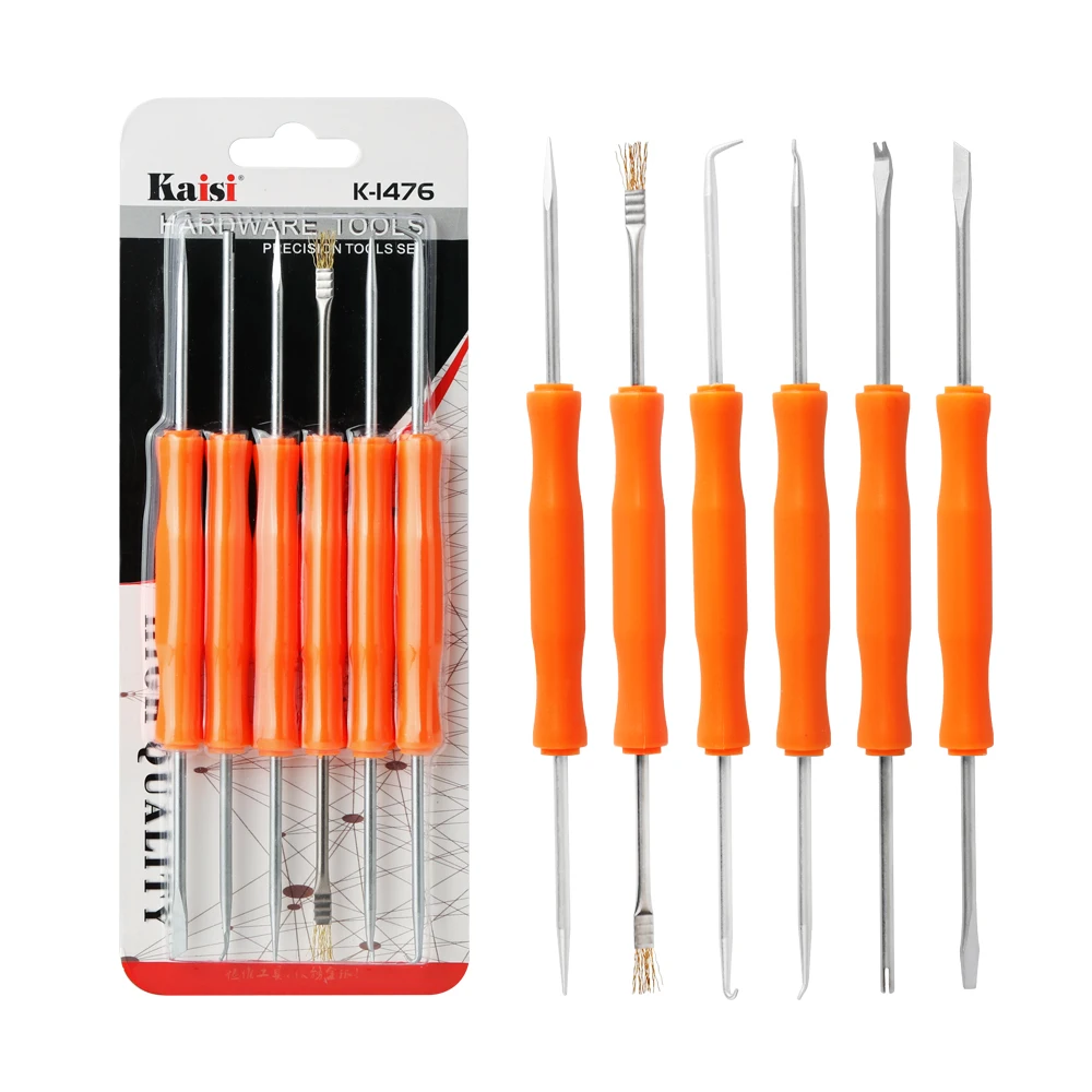 6PCS Entlöten Aid Werkzeug PCB Reinigung Kit Reparatur Werkzeuge Löten Hilfe Unterstützen Werkzeuge Platine Reparatur Unterstützen Hand Werkzeuge