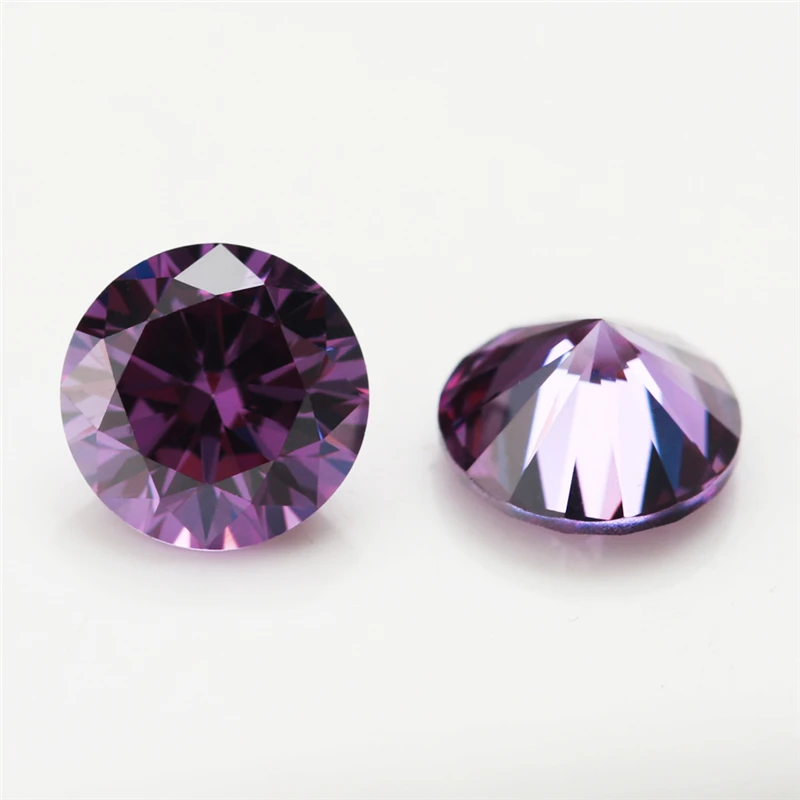1~12mm 5A Runde Lose Zirkonia-Steine Weiß Granat Amethyst Grün Meerblau Mix 5 Farben CZ Edelsteine für Schmuckherstellung – Detail 16