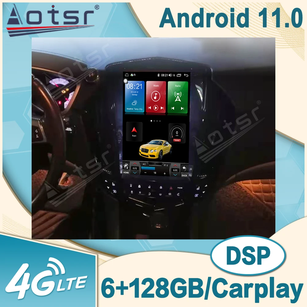 

Автомагнитола Cadillac SRX 128-2008, 6 + 2012 ГГц, Android, GPS-навигация, видеоплеер, стереоприемник, головное устройство Carplay