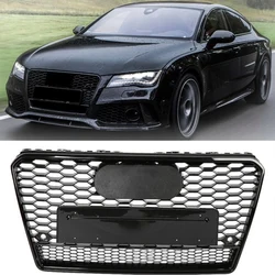 RS7 Style Racing Grills Front Honeycomb Bumper Mesh Engine Guard For Audi A7 S7 Sline 2011-2015 Car Accessories(Not Fit RS7)
