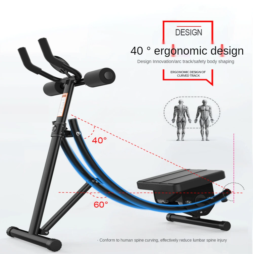 Beautiful Waist Machine Home Abdominal Muscle Training Device Folding Roller Coaster Vertical Abdomen Machine.